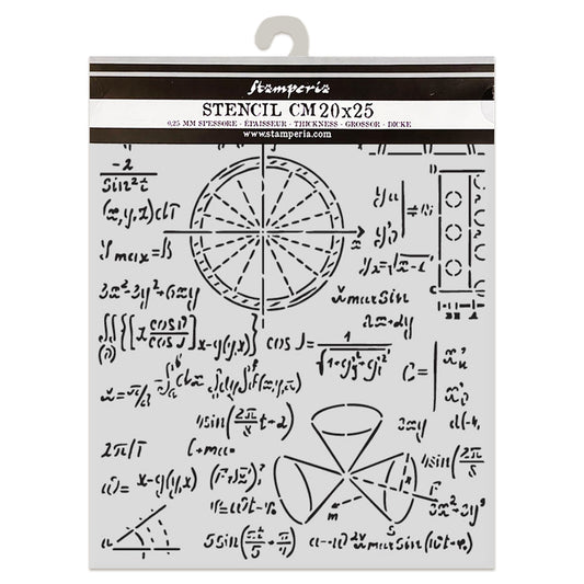 Stamperia A New Beginning Thick Stencil 20x25cm Formulas