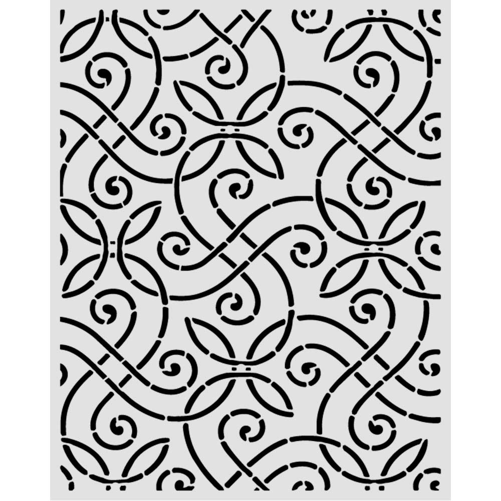 Stamperia Our Way Thick Stencils 20x25cm Artistic Pattern