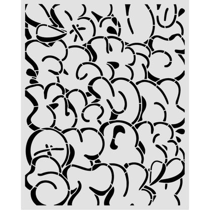 Stamperia Furry Friends 2 Thick Stencils 20x25cm Pop Art Pattern by Antonis Tzanidakis