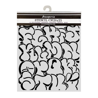 Stamperia Furry Friends 2 Thick Stencils 20x25cm Pop Art Pattern by Antonis Tzanidakis