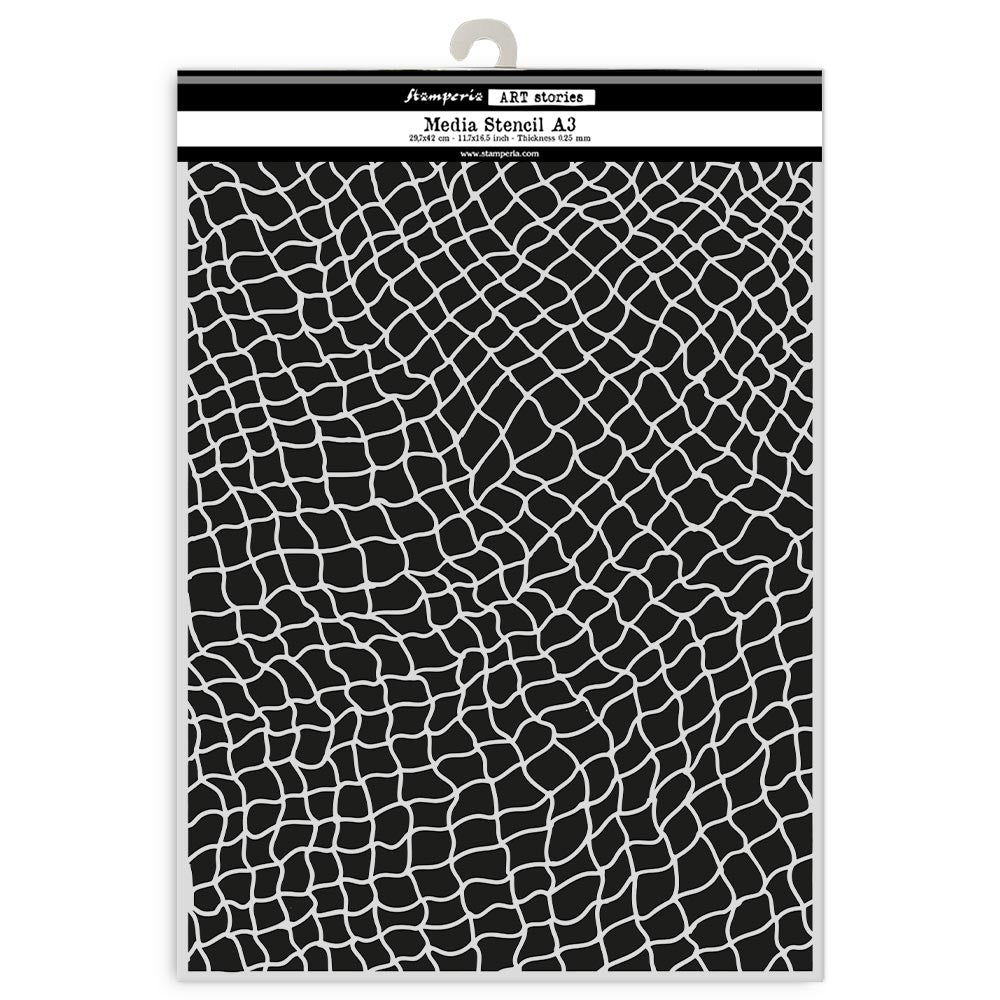 Stamperia Art Stories A3 Big Stencil Fishing Net