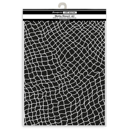Stamperia Art Stories A3 Big Stencil Fishing Net