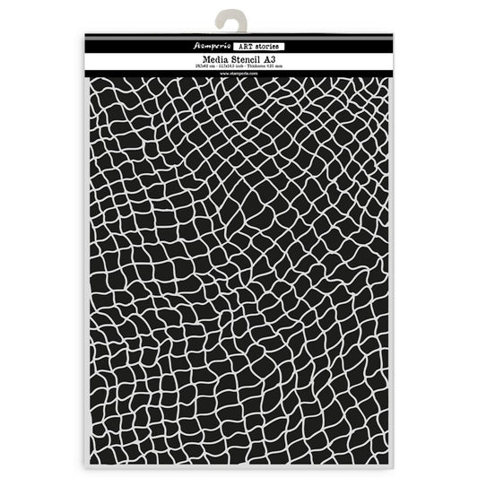 Stamperia Art Stories A3 Big Stencil Fishing Net