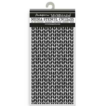 Stamperia Whispering Woods Thick Stencil 12x25cm Knitting Pattern