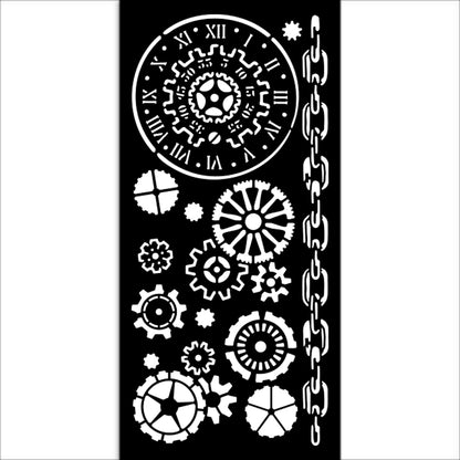Stamperia Voyages Fantastiques Thick Stencil 12x25cm Mechanisms