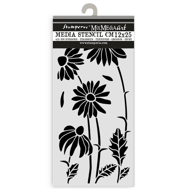 Stamperia Daisy Art Thick Stencil 12x25cm Daisies