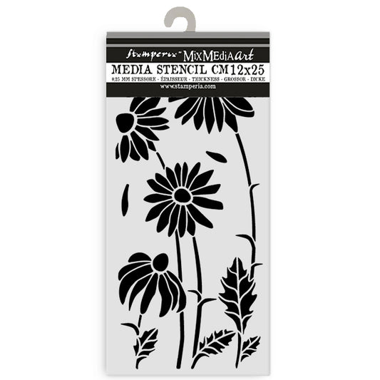 Stamperia Daisy Art Thick Stencil 12x25cm Daisies