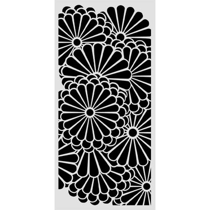 Stamperia Oriental Garden Thick Stencils 12x25cm Flowers Pattern