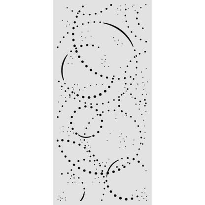 Stamperia Cosmos Thick Stencils 12x25cm Ink Orbits by Cristina Radovan