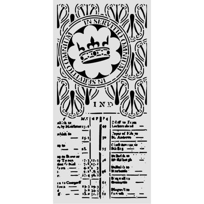 Stamperia Our Way Thick Stencils 12x25cm Crown