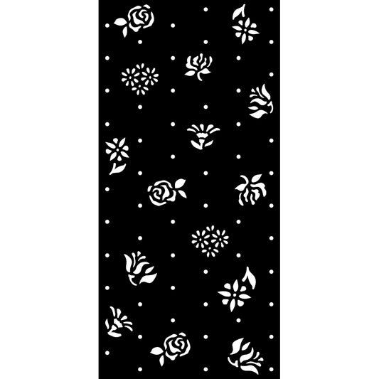 Stamperia 12x25cm Thick Stencil Garden Of Promises Rosebuds