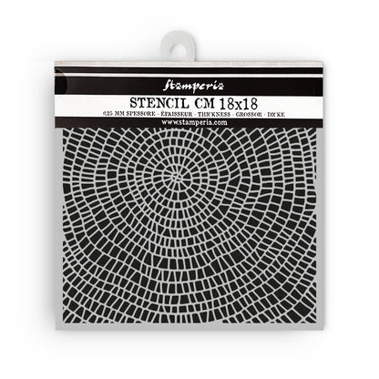 Stamperia Whispering Woods Thick Stencil 18x18cm Bark Pattern