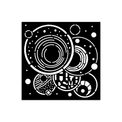 Stamperia Furry Friends Thick Stencil 12x12cm Vibrant Circles