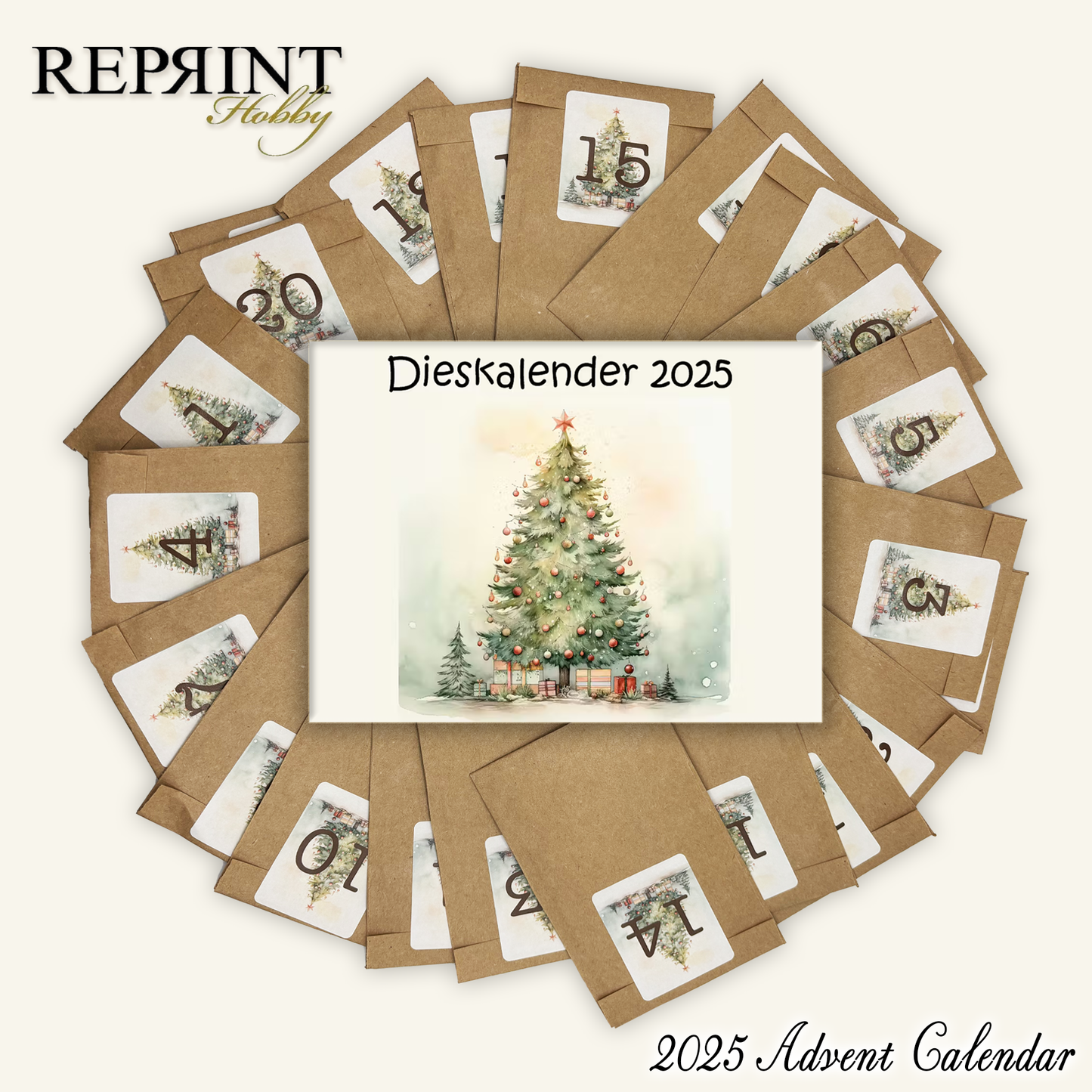 Re-Print Dies Advent Calendar (24pcs) WORTH £195
