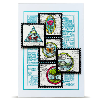 Autour de Mwa Geometric Gazette Stamps Bundle