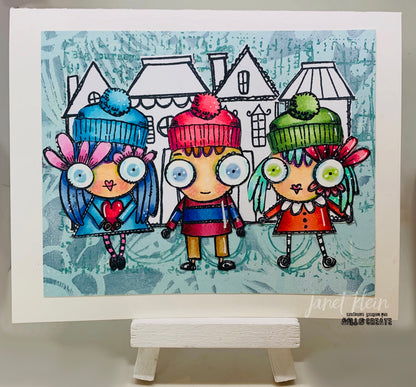 #284 - A6 Clear Stamp Set - Hat Drama