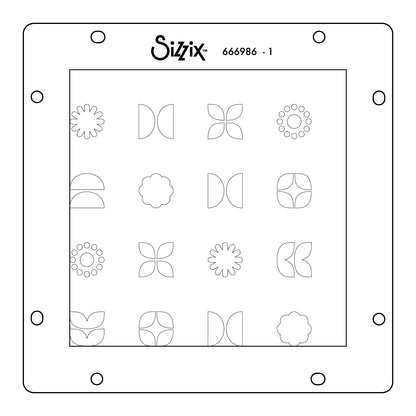 Sizzix Rotating Stencils 1PK Retro Vibe