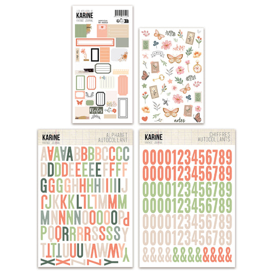 Les Ateliers De Karine Vintage Journal Sticker Bundle