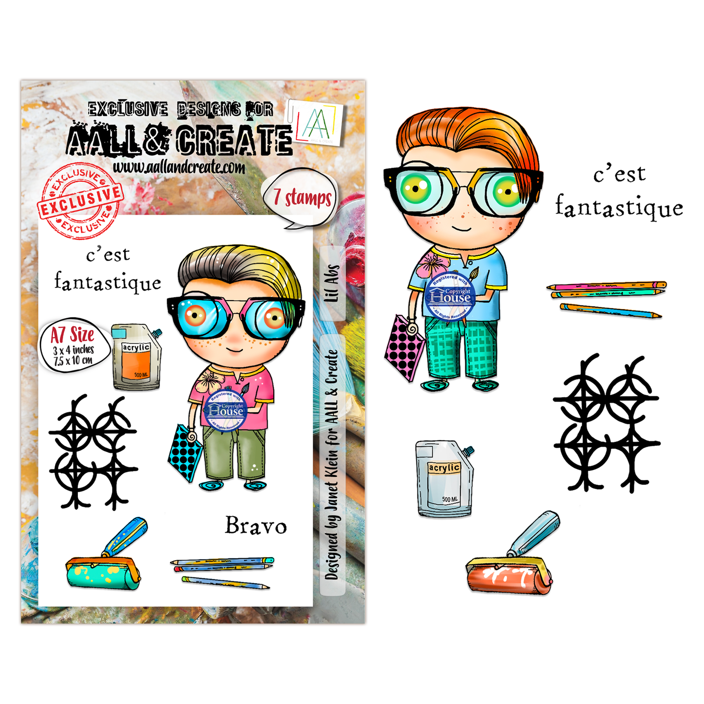A7 Stamp Set - Lil Abs