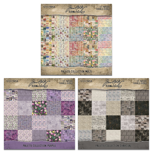 Tim Holtz idea-ology 12x12 Palette Paper Collection July 2026 Preorder*
