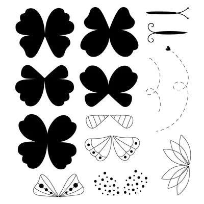 Sizix Clear Stamp Bundle by Catherine Pooler