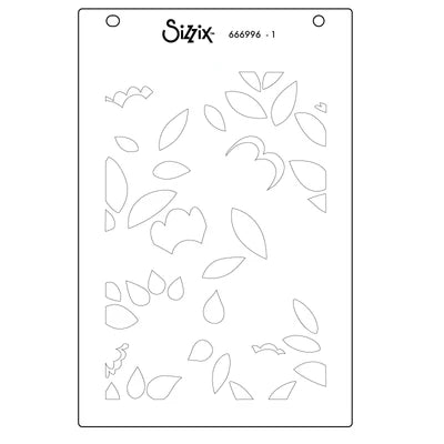 Sizzix A6 Layered Stencils 4PK Happy Garden #2 by Catherine Pooler