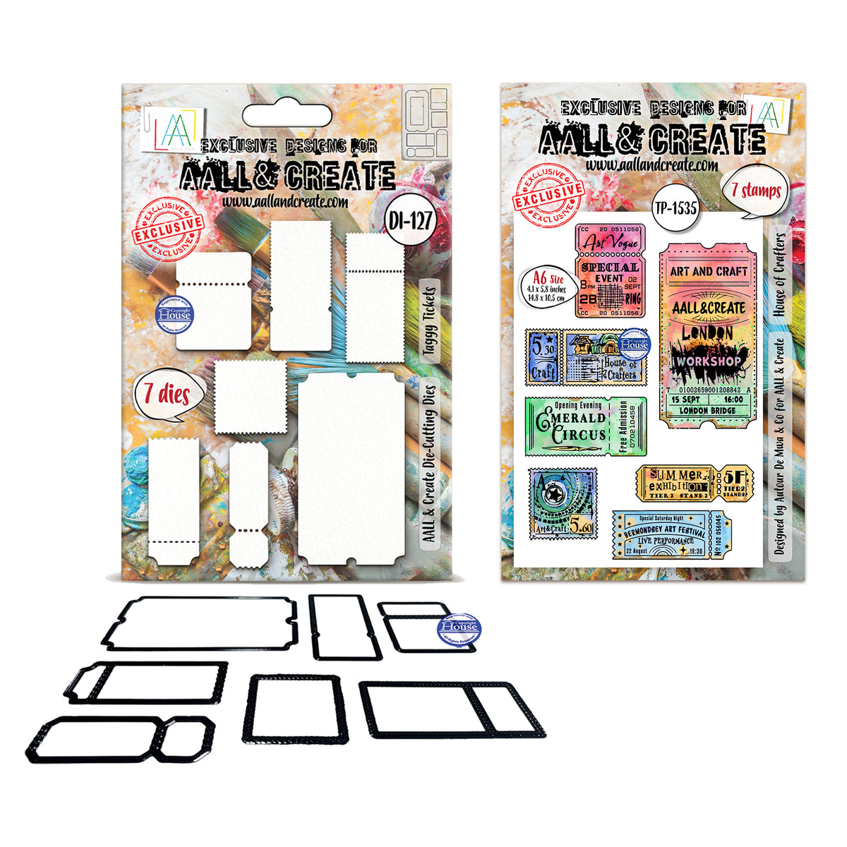 Little Post Office A6 Stamp Set & Matching Die Set Bundle