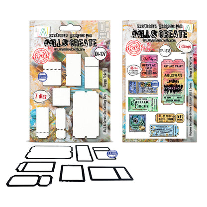Little Post Office A6 Stamp Set & Matching Die Set Bundle