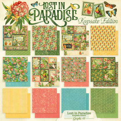 Graphic45 Lost in Paradise - Updated Keepsake Kit with Metal Die-Set Preorder*
