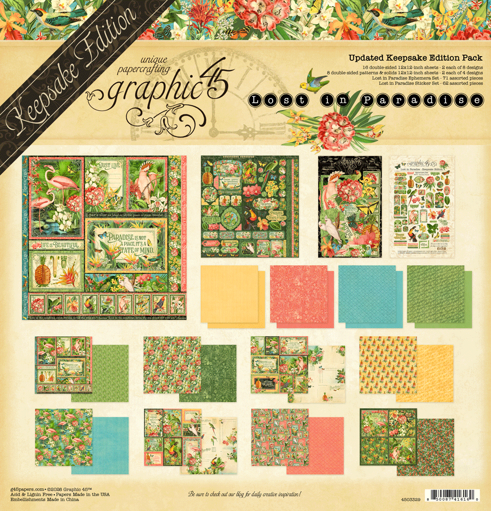Graphic45 Lost in Paradise - Updated Keepsake Edition Preorder*
