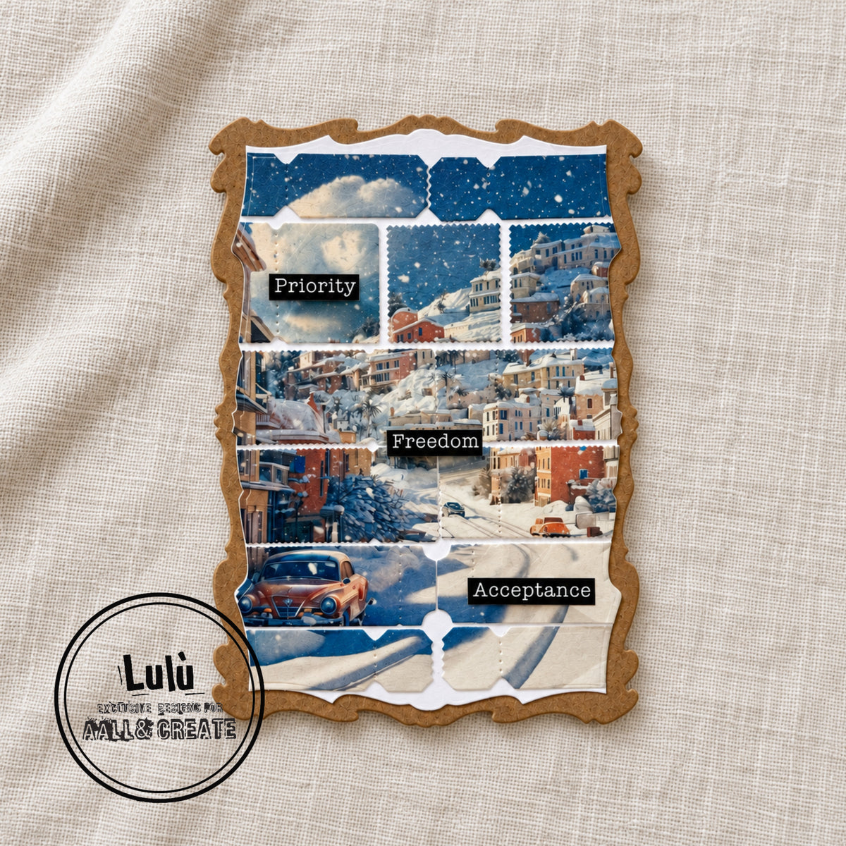 Little Post Office A6 Stamp Set & Matching Die Set Bundle
