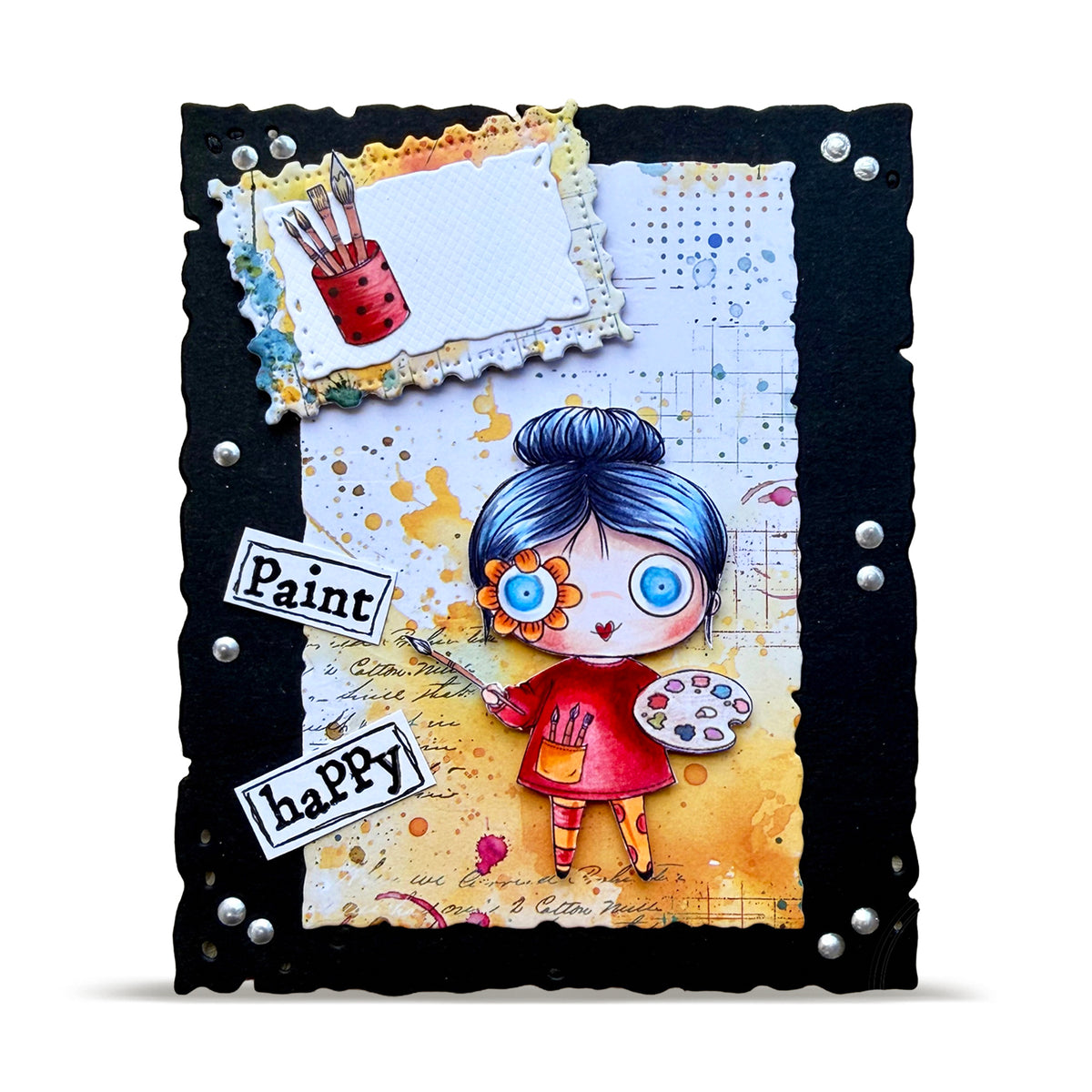 TP-1500 - A7 Stamp Set - Paint Happy