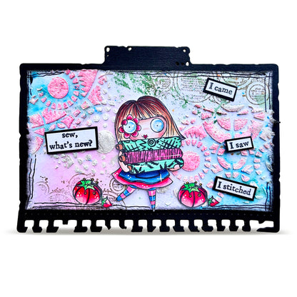 TP-1499 - A7 Stamp Set - Fabric Habit
