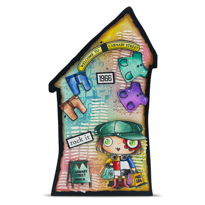 #520 - A6 Clear Stamp Set - Wash & Dry