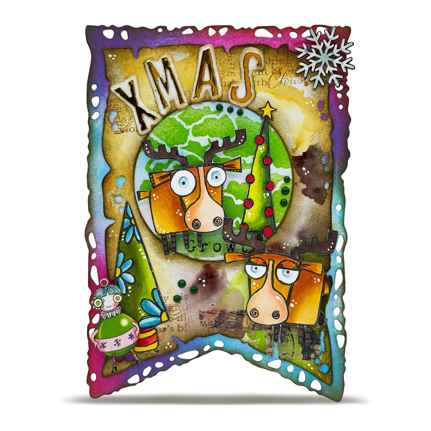 #TP-1312 - A7 Stamp Set - Moose-tletoe