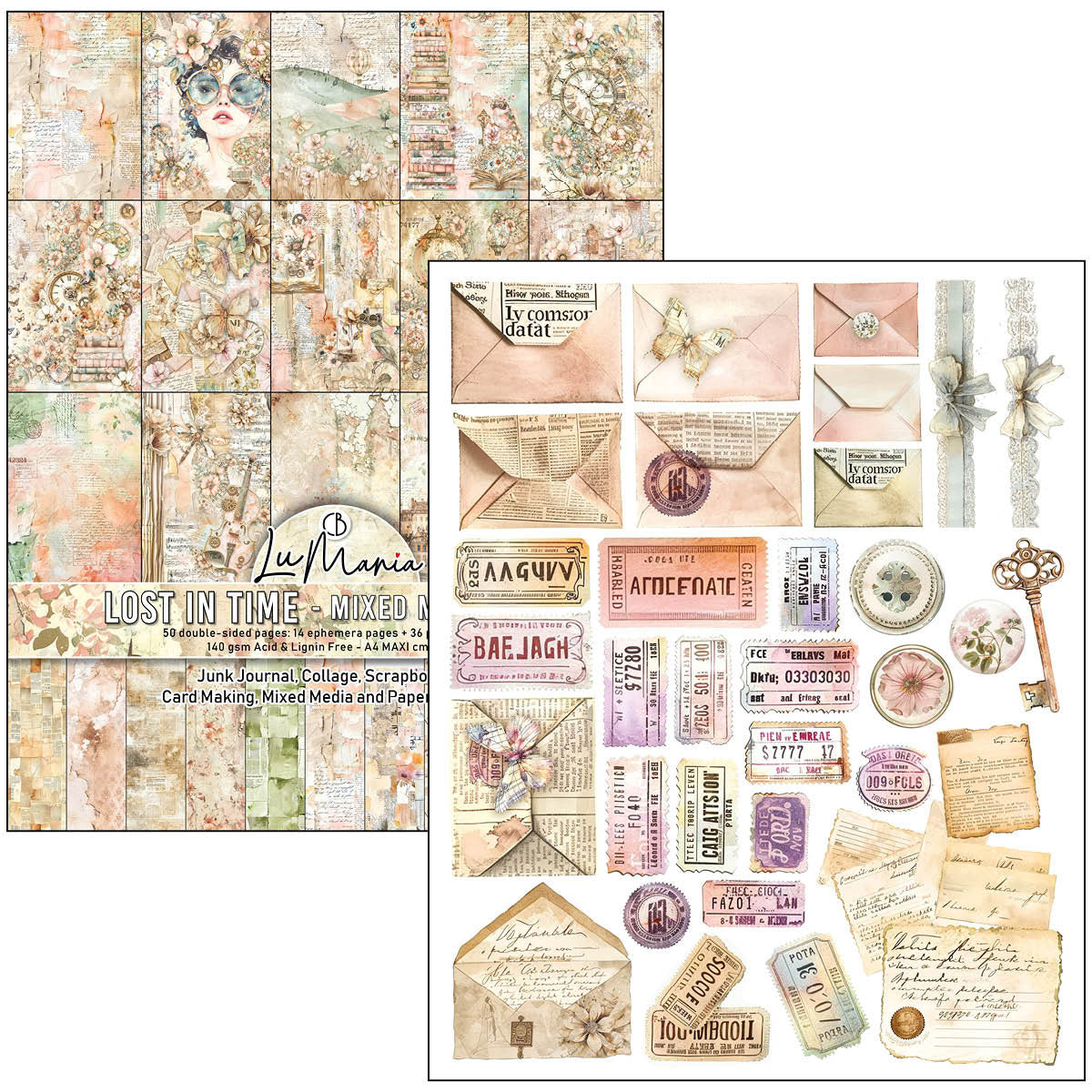 Ciao Bella Lost in Time A4 Maxi Mixed Media Book