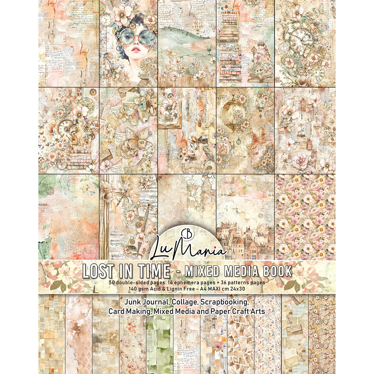 Ciao Bella Lost in Time A4 Maxi Mixed Media Book