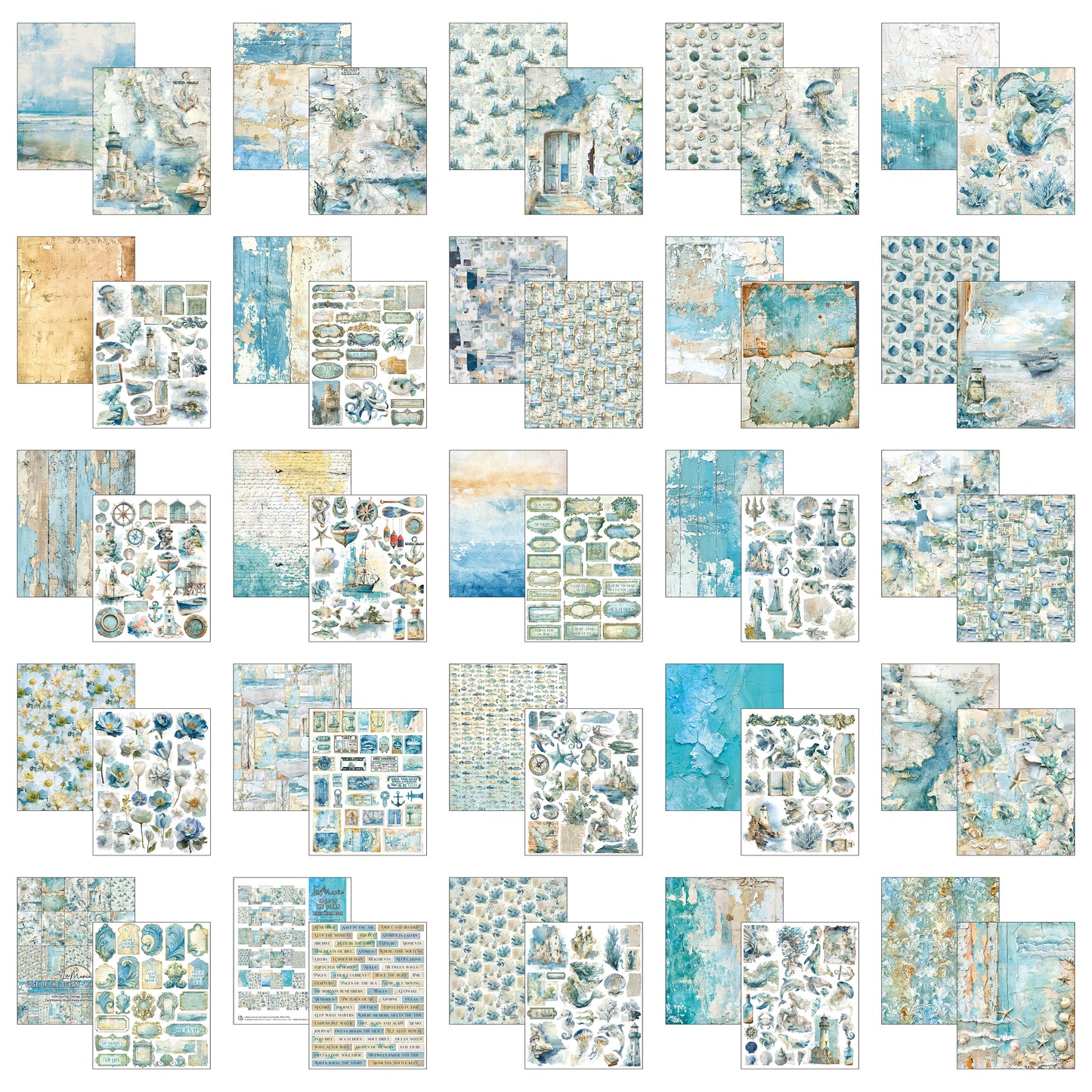 Ciao Bella Edge of the Ocean A4 Maxi Mixed Media Book