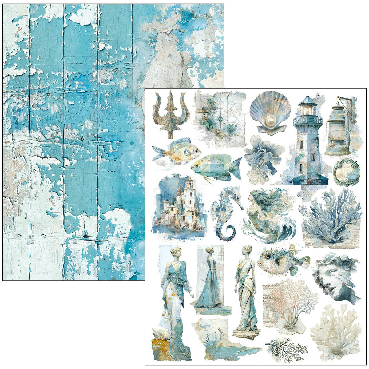 Ciao Bella Edge of the Ocean A4 Maxi Mixed Media Book