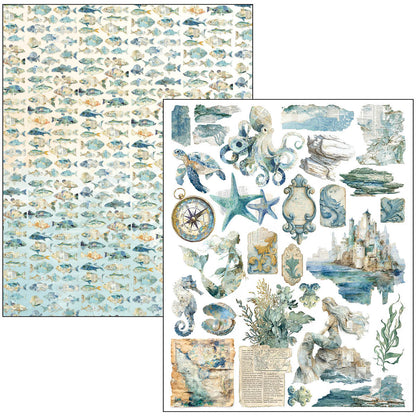 Ciao Bella Edge of the Ocean A4 Maxi Mixed Media Book