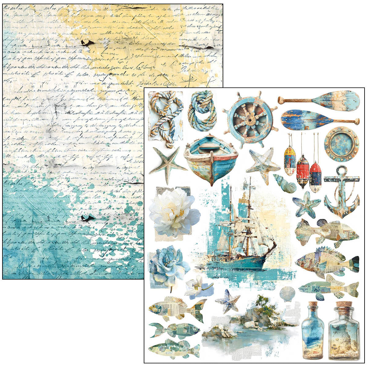 Ciao Bella Edge of the Ocean A4 Maxi Mixed Media Book
