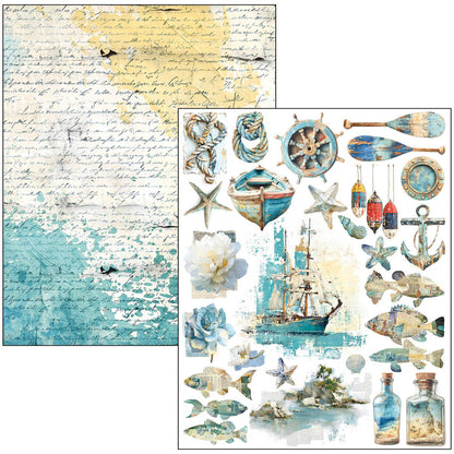 Ciao Bella Edge of the Ocean A4 Maxi Mixed Media Book
