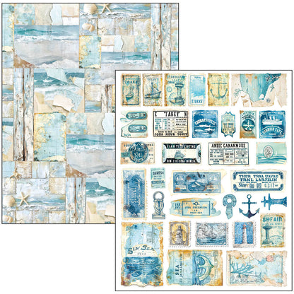 Ciao Bella Edge of the Ocean A4 Maxi Mixed Media Book