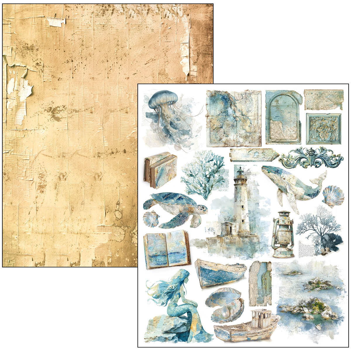 Ciao Bella Edge of the Ocean A4 Maxi Mixed Media Book