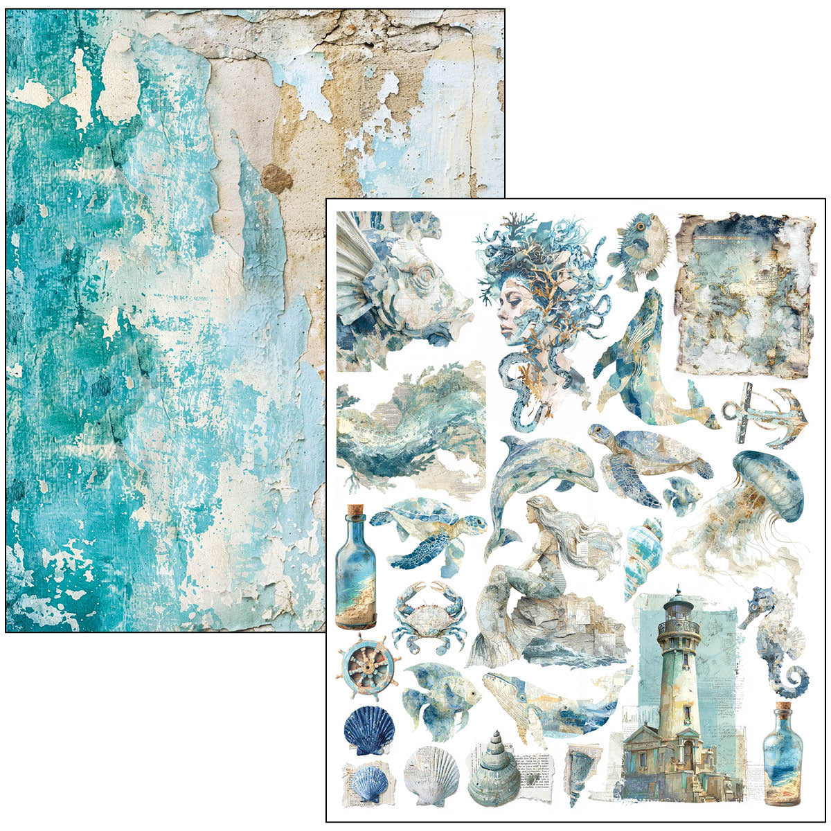 Ciao Bella Edge of the Ocean A4 Maxi Mixed Media Book