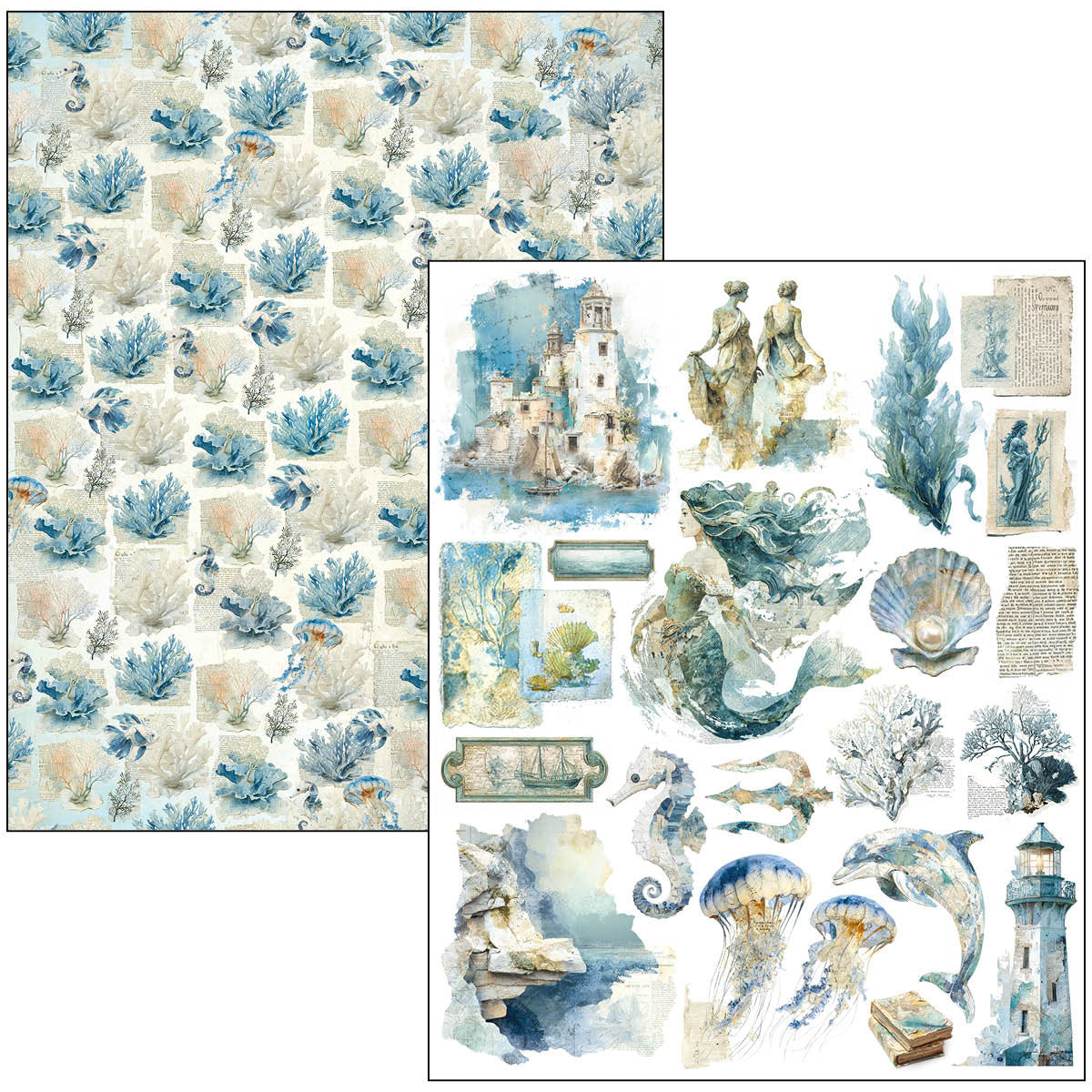 Ciao Bella Edge of the Ocean A4 Maxi Mixed Media Book