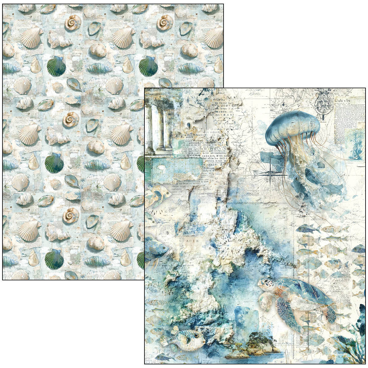 Ciao Bella Edge of the Ocean A4 Maxi Mixed Media Book
