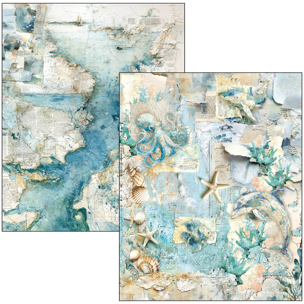 Ciao Bella Edge of the Ocean A4 Maxi Mixed Media Book