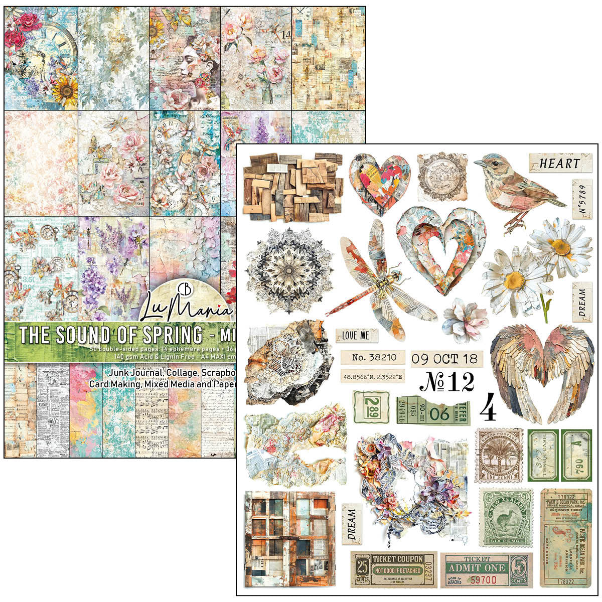 Ciao Bella The Sound of Spring A4 Maxi Mixed Media Book