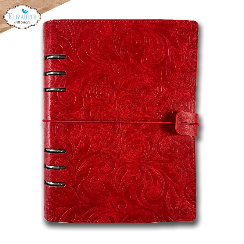 Elizabeth Craft Designs Cozy Comfort Memory Binder Festive Red Embossed by Everyday Memories